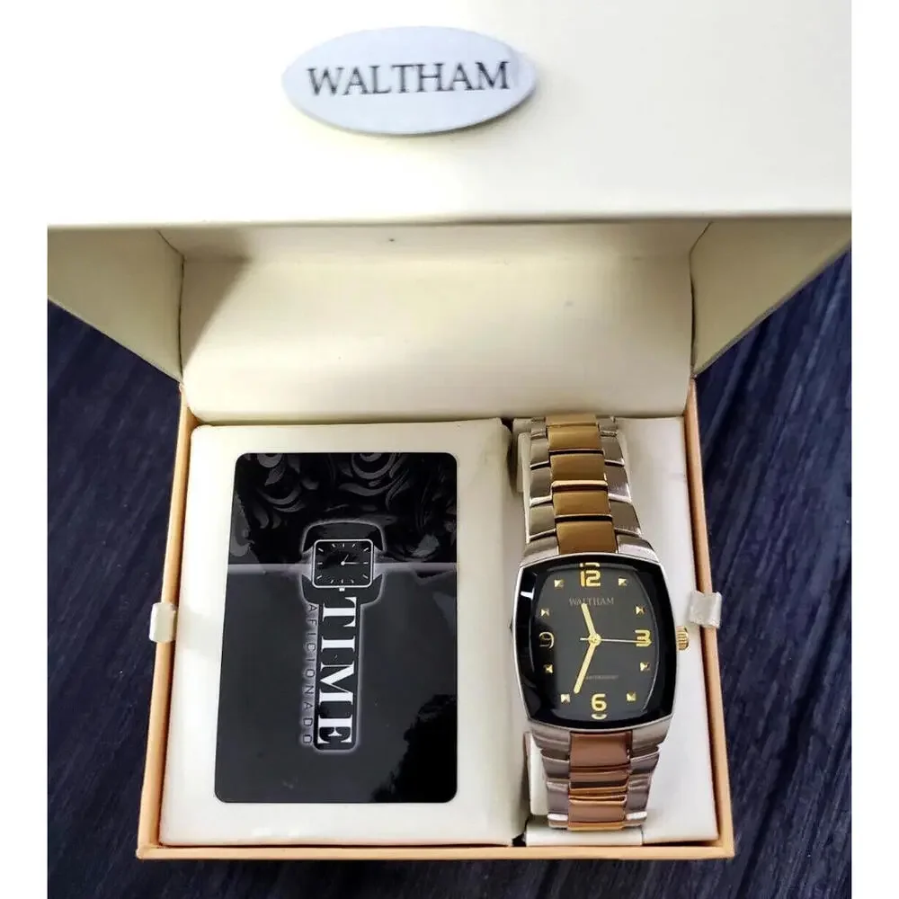 Pristine Vintage WALTHAM‎ 2 Tone 80's Retro Men's Watch
